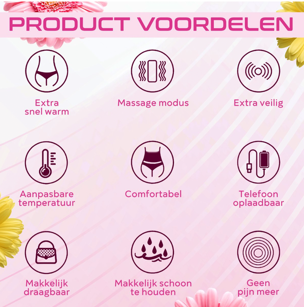 BlissCycle™ Menstruatie Warmteband